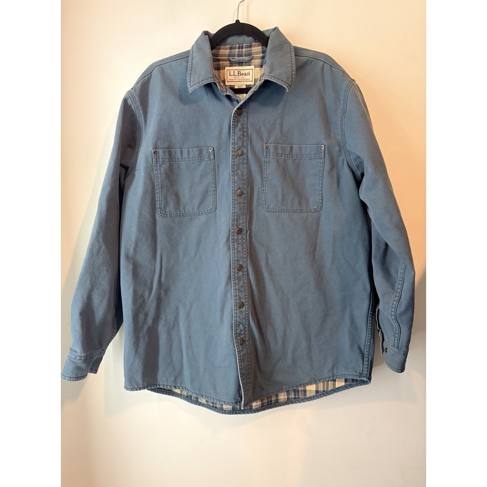 Vintage L.L. Bean Blue Men's Chore Jacket